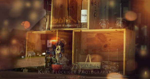 Schaufenster Foto mit bokeh Effekt