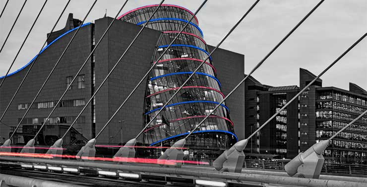 Beautiful long exposure image from the Convention Center Dublin