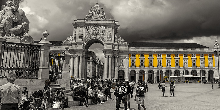 Praça do Comércio Lisbon by Kurt Flückiger Photography
